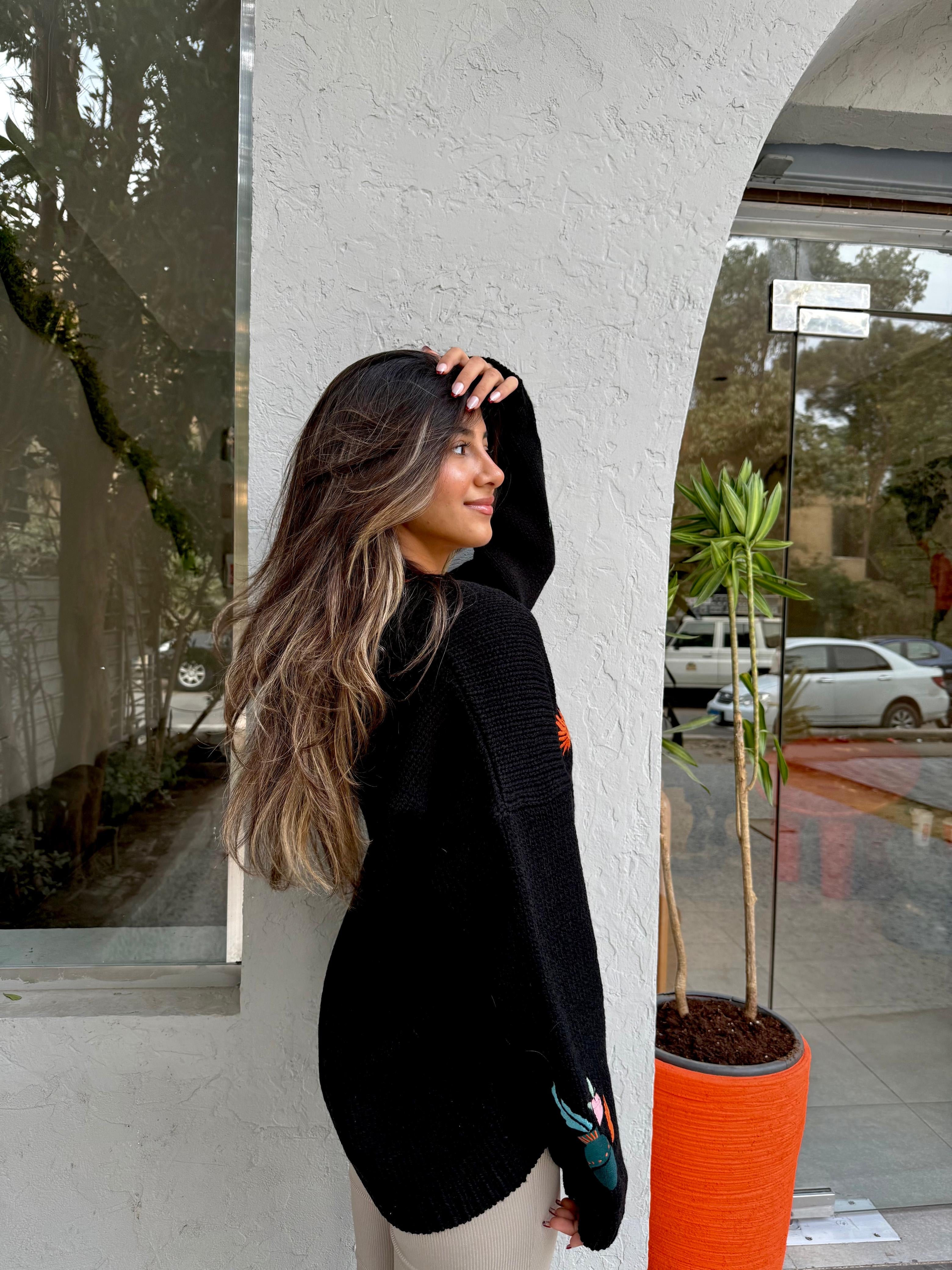 Image of Black Knit Cardigan